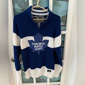 NHL Toronto Maple leafs Blue and White Sweater